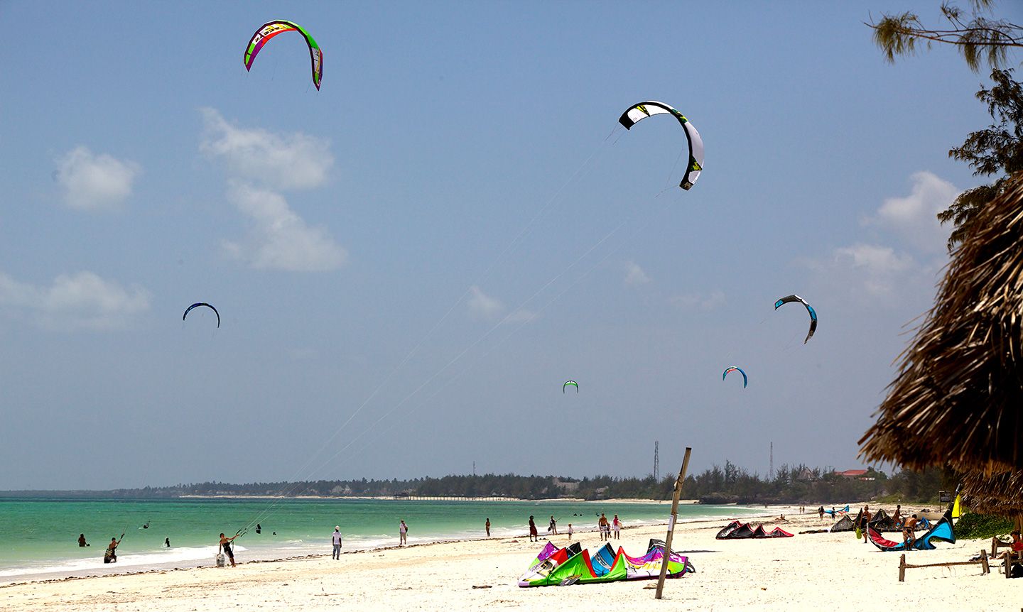 Пляж Падже и кайтсерфинг на Занзибаре